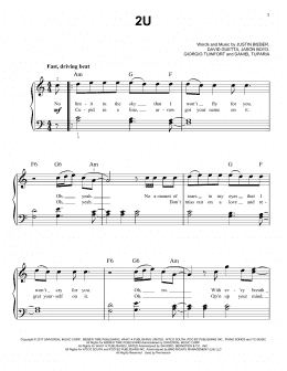 page one of 2U (Easy Piano)
