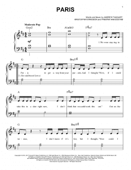 page one of Paris (Easy Piano)
