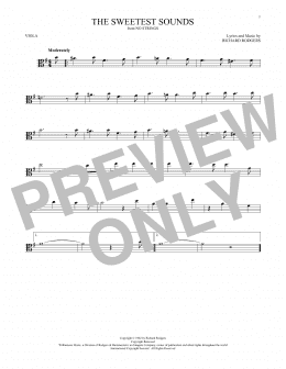 page one of The Sweetest Sounds (Viola Solo)