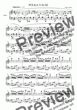 page one of Polka-Valse