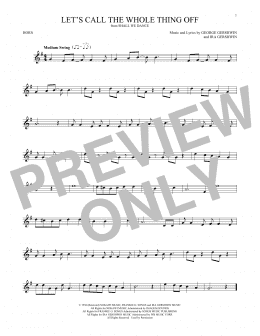 page one of Let's Call The Whole Thing Off (French Horn Solo)