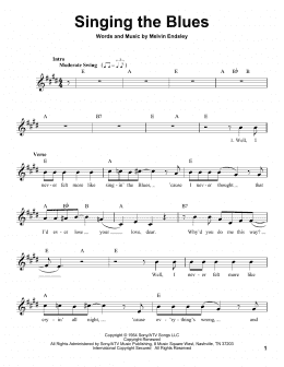 page one of Singing The Blues (Pro Vocal)