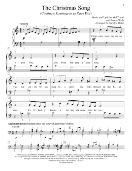 page one of The Christmas Song (Chestnuts Roasting On An Open Fire) (Educational Piano)