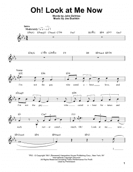 page one of Oh! Look At Me Now (Pro Vocal)