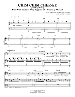 page one of Chim Chim Cher-ee (from Mary Poppins: The Musical) (Vocal Duet)