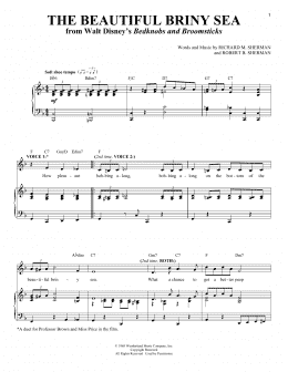 page one of The Beautiful Briny Sea (Vocal Duet)