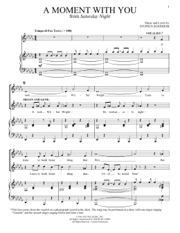 page one of A Moment With You (Vocal Duet)