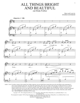 page one of All Things Bright And Beautiful (Vocal Duet)