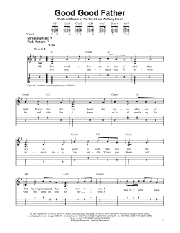 page one of Good Good Father (Easy Guitar Tab)