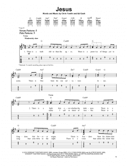 page one of Jesus (Easy Guitar Tab)