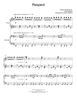 page one of Respect (Piano Duet)