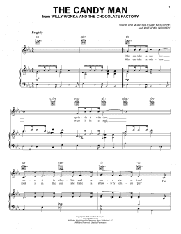 page one of The Candy Man (Piano, Vocal & Guitar Chords (Right-Hand Melody))