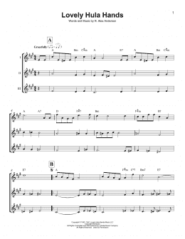 page one of Lovely Hula Hands (Ukulele Ensemble)
