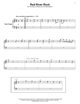 page one of Red River Rock (Keyboard Transcription)