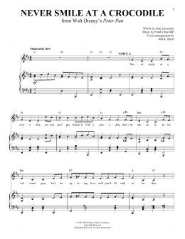 page one of Never Smile At A Crocodile (Vocal Duet)