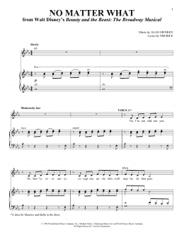 page one of No Matter What (Vocal Duet)