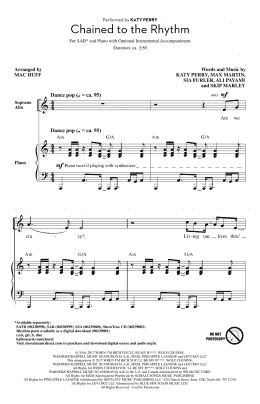 page one of Chained To The Rhythm (SAB Choir)