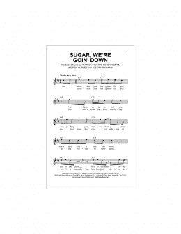 page one of Sugar, We're Goin' Down (Lead Sheet / Fake Book)