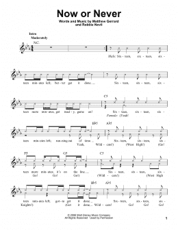 page one of Now Or Never (Pro Vocal)