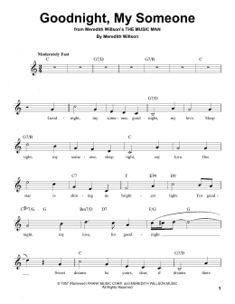 page one of Goodnight, My Someone (Pro Vocal)