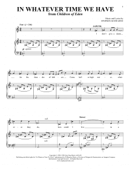 page one of In Whatever Time We Have (Vocal Duet)