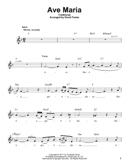 page one of Ave Maria (Pro Vocal)