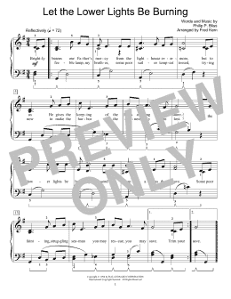 page one of Let The Lower Lights Be Burning (arr. Fred Kern) (Educational Piano)