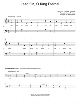 page one of Lead On, O King Eternal (arr. Mona Rejino) (Educational Piano)