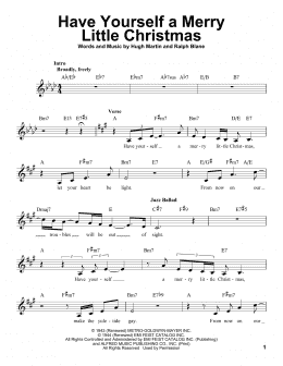 page one of Have Yourself A Merry Little Christmas (Pro Vocal)