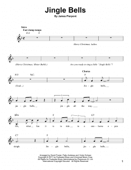 page one of Jingle Bells (Pro Vocal)