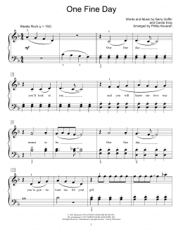 page one of One Fine Day (Educational Piano)