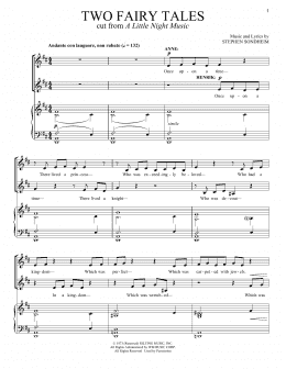 page one of Two Fairy Tales (Vocal Duet)