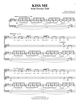 page one of Kiss Me (Vocal Duet)
