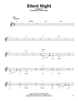 page one of Silent Night (Pro Vocal)