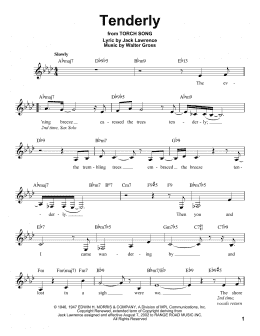 page one of Tenderly (Pro Vocal)