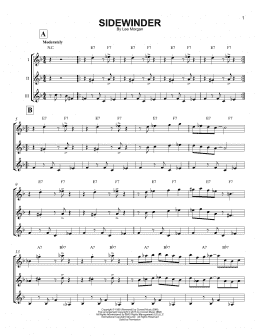 page one of Sidewinder (Guitar Ensemble)