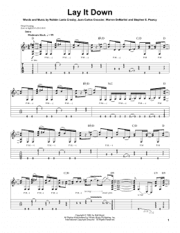 page one of Lay It Down (Guitar Tab (Single Guitar))