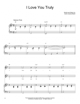 page one of I Love You Truly (Vocal Duet)