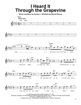 page one of I Heard It Through The Grapevine (Pro Vocal)