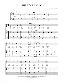 page one of The Star Carol (Piano & Vocal)