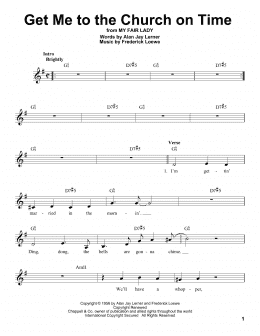 page one of Get Me To The Church On Time (Pro Vocal)