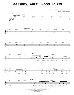 page one of Gee Baby, Ain't I Good To You (Pro Vocal)