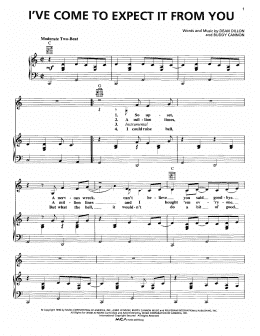 page one of I've Come To Expect It From You (Piano, Vocal & Guitar Chords (Right-Hand Melody))