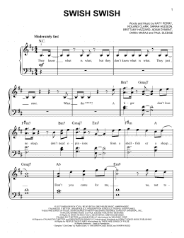 page one of Swish Swish (Easy Piano)
