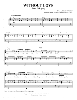 page one of Without Love (Piano & Vocal)