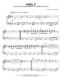 page one of Axel F (Easy Piano)