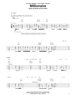 page one of Millionaire (Guitar Rhythm Tab)
