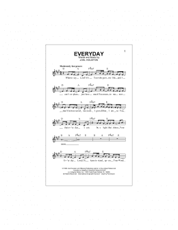 page one of Everyday (Lead Sheet / Fake Book)