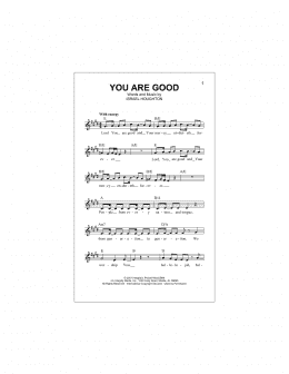 page one of You Are Good (Lead Sheet / Fake Book)