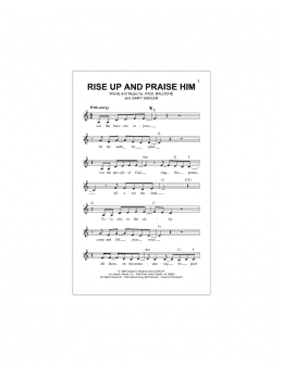 page one of Rise Up And Praise Him (Lead Sheet / Fake Book)
